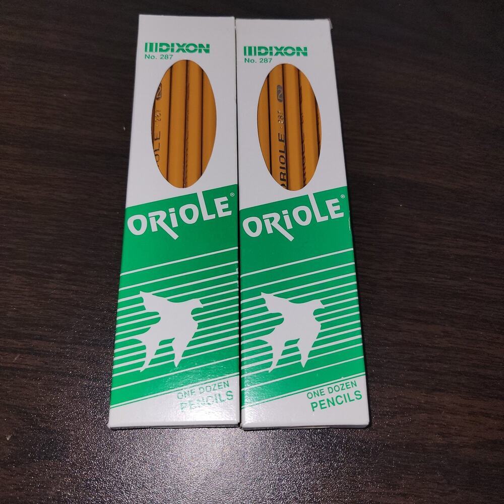 Dixon Pencils Oriole No. 287 - 2.5 F - 24 Total NEW NIB NOS 2-1/2